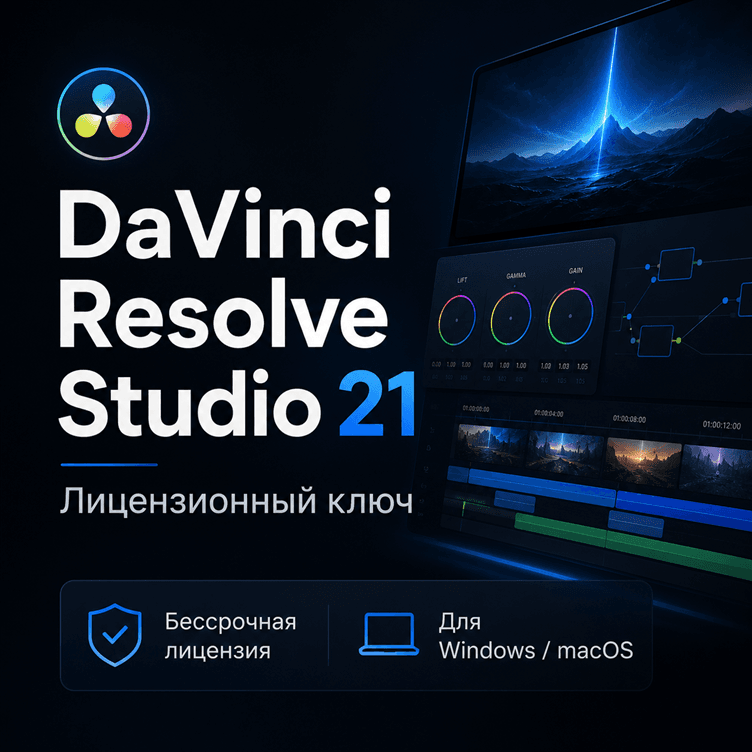 DaVinci Resolve Studio 21 ключ лицензия навсегда - Россия и весь мир - Screenshot 1