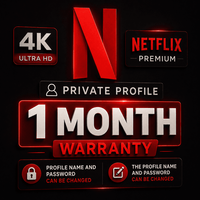Netflix PRIVATE PROFILE 1-MONTHS-4K Premium - Screenshot 1
