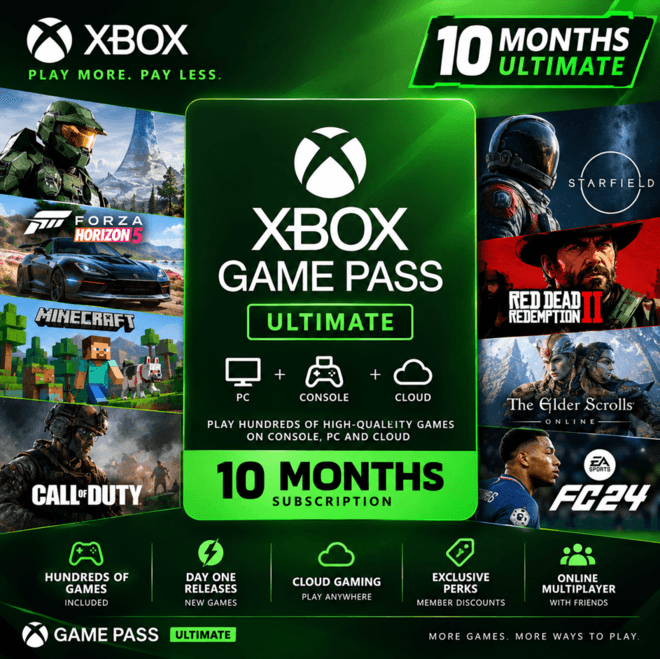 ❎ Xbox Game Pass ULTIMATE 10 Месяцы Активация *Предложение ограничено по времени* - Screenshot 1