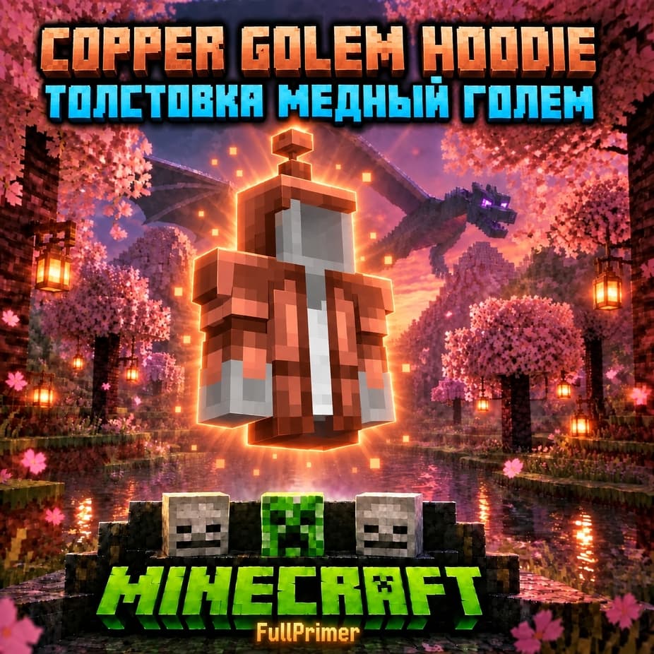 🔑КЛЮЧ Java & Bedrock Edition🔵Hoodie Copper Golem🔵 - Screenshot 1