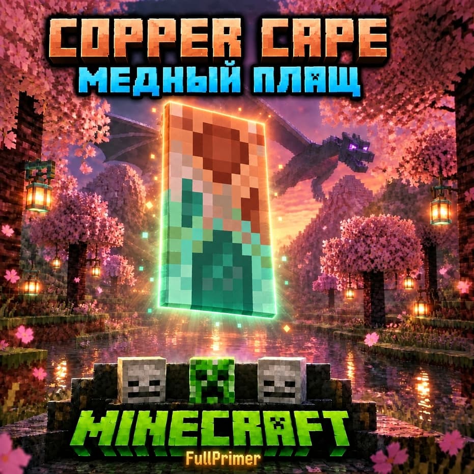 🔑КЛЮЧ Java & Bedrock Edition🔵МЕДНЫЙ ПЛАЩ🔵 - Screenshot 1