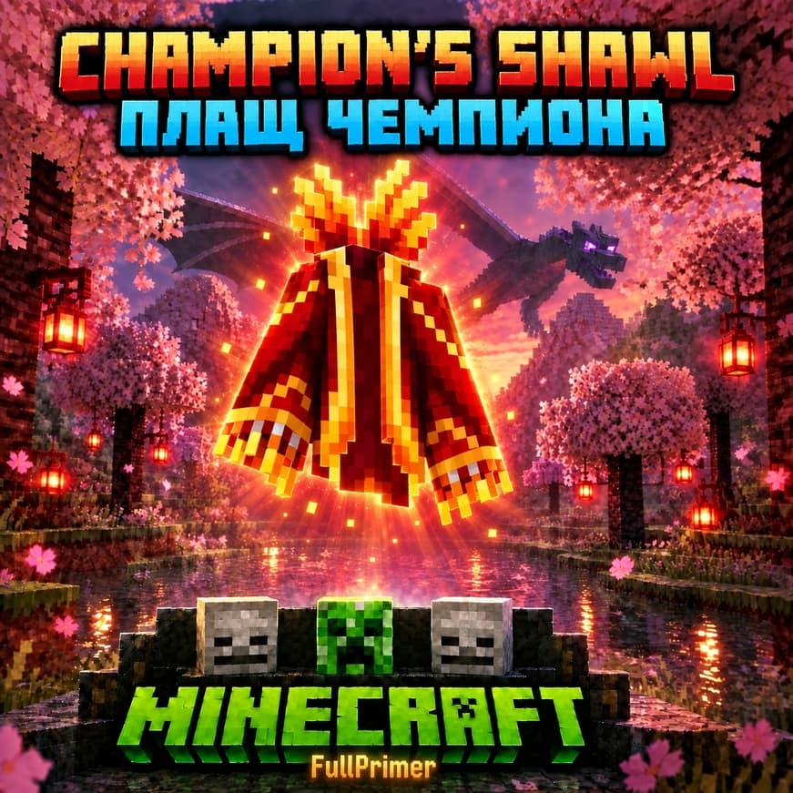 🔑КЛЮЧ Java & Bedrock Edition🔵ТИК ТОК Champion Shawl🔵 - Screenshot 1