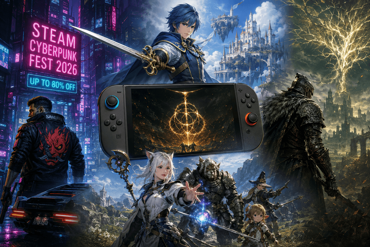 Презентация Fire Emblem: Fortune's Weave, анонс Elden Ring для Switch 2 и старт Steam Cyberpunk Fest: Главные новости за 4 августа 2026