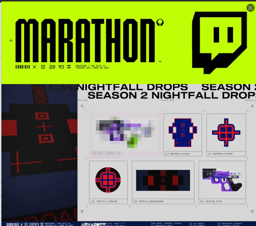 Marathon 5/5 Сезон 2 "Сумерки" - Передача движка Magnum Twitch Drop - Screenshot 1