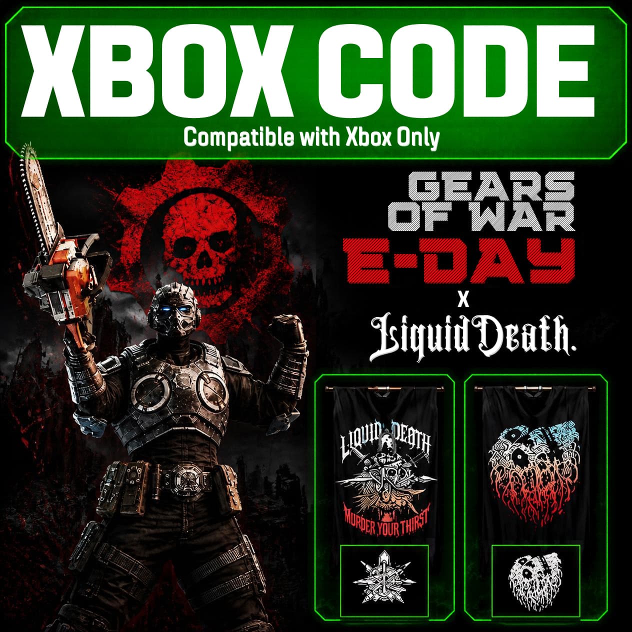Gears of War: E-Day — Liquid Death Chainsaw Flex Skin | Global | Xbox | Глобальный - Screenshot 1