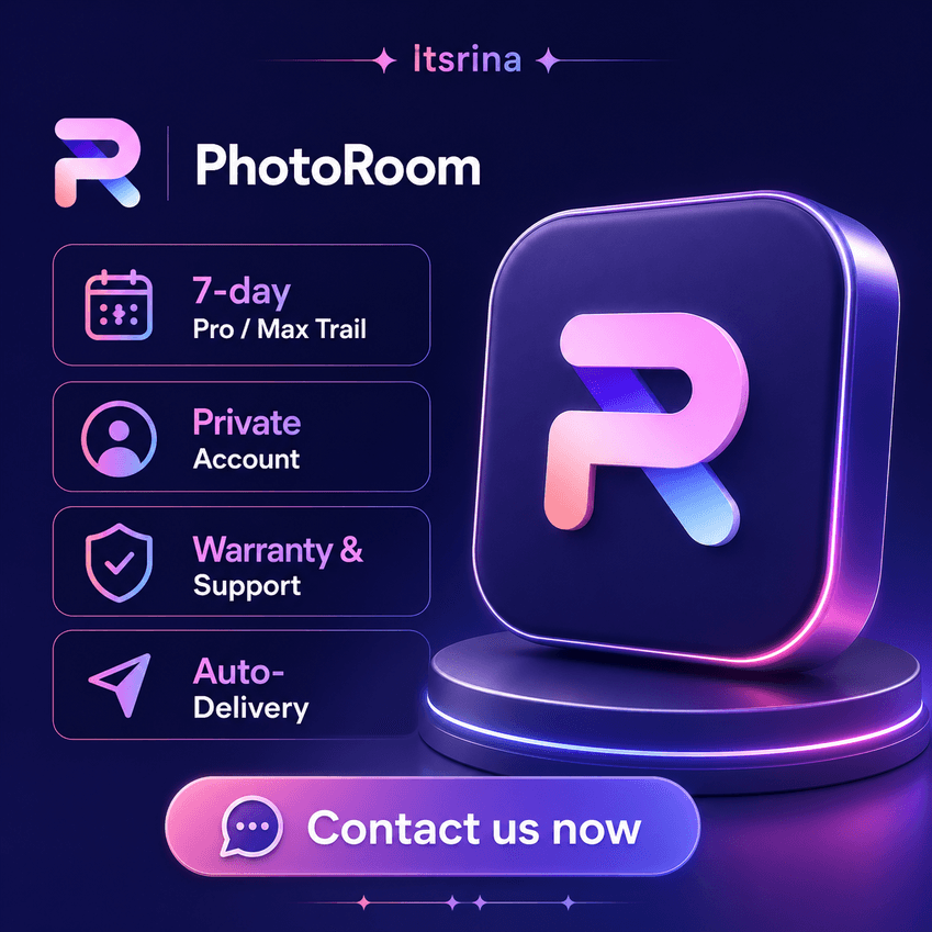 Photoroom PRO/MAX -7 дневная пробная версия- Личный аккаунт (автоматическая доставкa) - Screenshot 1