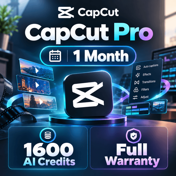 CapCut Pro Team | 1600 AI-кредитов | 1 месяц | Полная гарантия - Screenshot 1