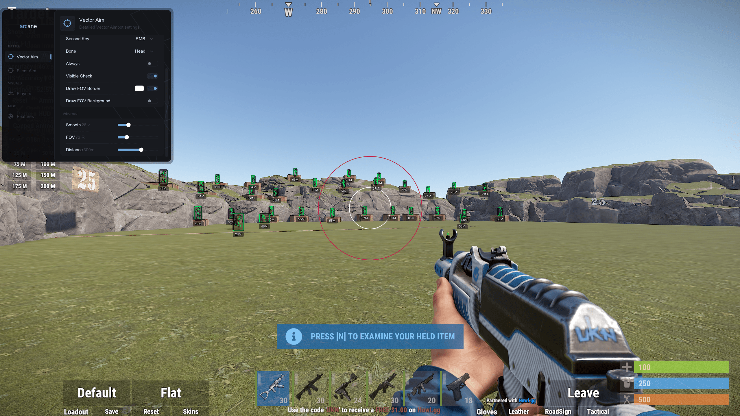 рабочий приватный чит Arcane для игры RUST - Screenshot 1