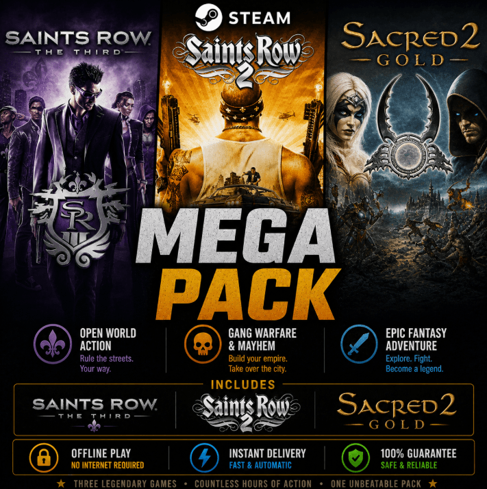 Saints Row 2, The Third,Sacred 2 / Steam /Offline - Screenshot 1