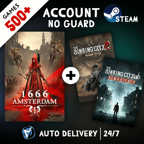 1666: Amsterdam + The Sinking City 1 + 2 + 500 ИГР STEAM АККАУНТ - Screenshot 1