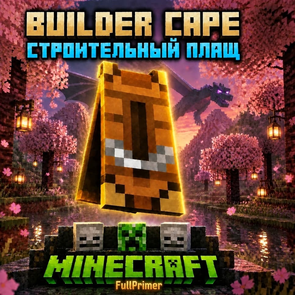 🔑KEY Java & Bedrock Edition🔵«Builder Cape»🔵 - Screenshot 1